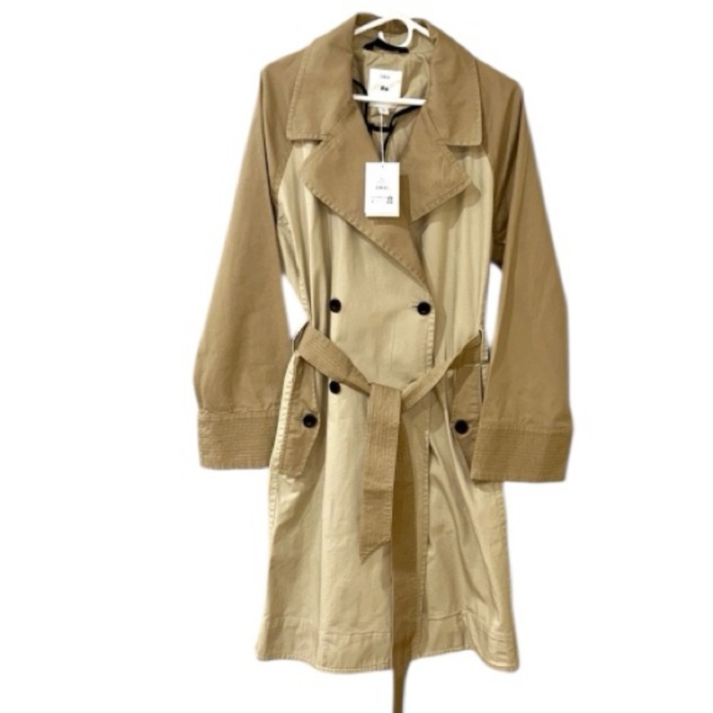 Classic Belted Trench Coat | Timeless Neutral | Work to Weekend | Tan | Sz XL - Picture 4 of 14